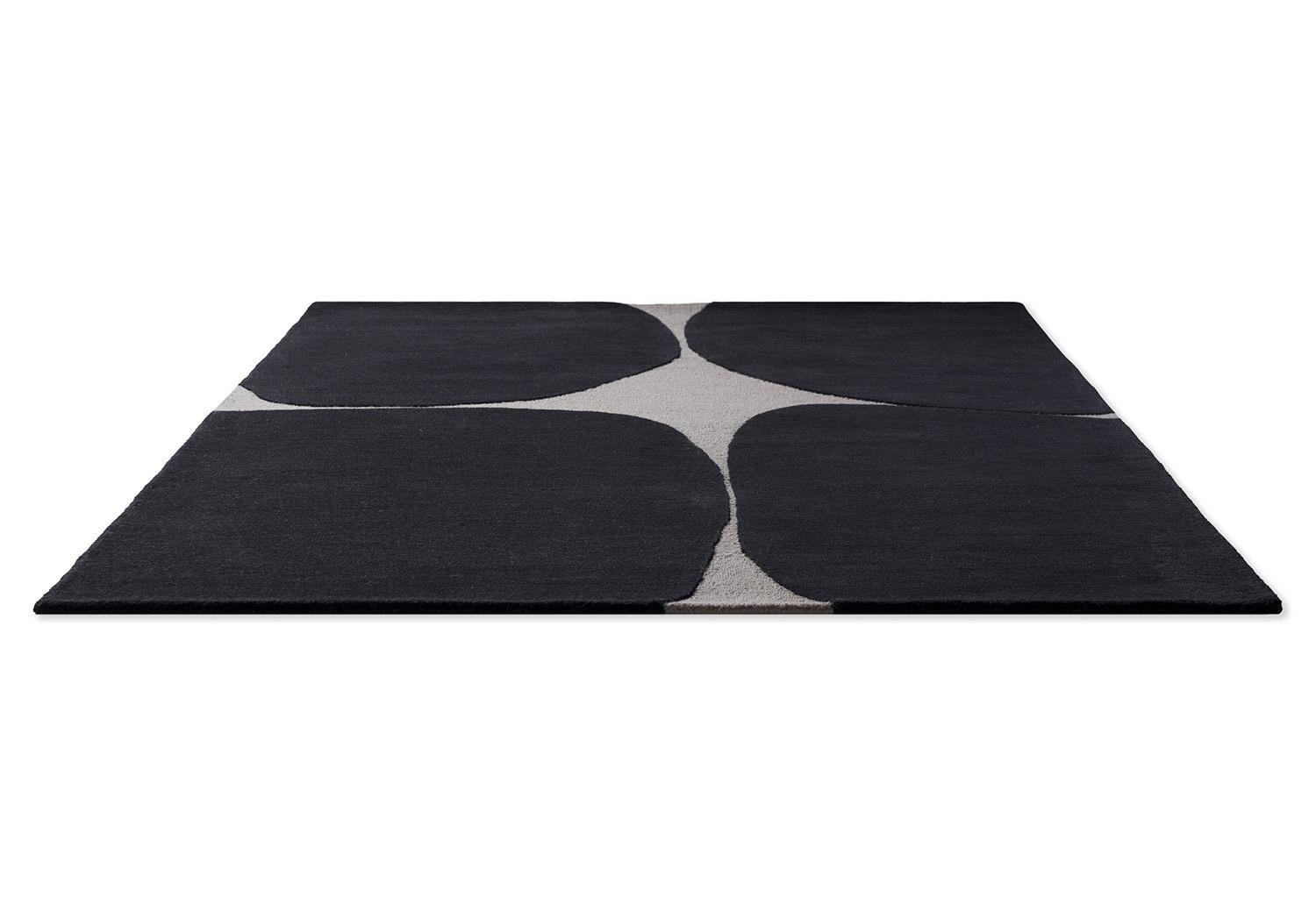 Decor Bruta dywan nowoczesny wełniany do salonu i sypialni 140x200 ręcznie tkany czarny