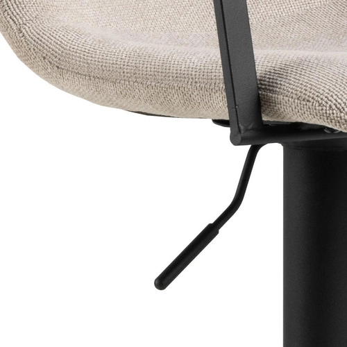 Hoker Pablo beżowy obrotowy z oparciem i podłokietnikami do kuchni nowoczesny Actona