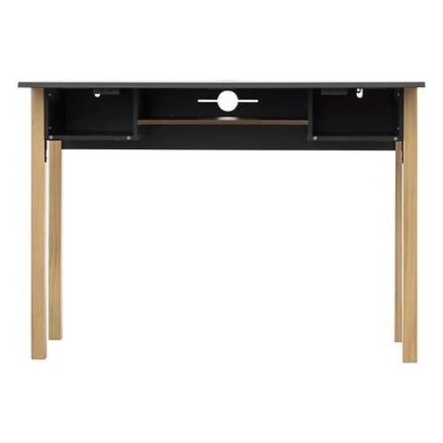 Konsola Extensio szara nowoczesna wąska do przedpokoju lub salonu z rozkładanym blatem