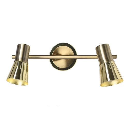 Lampa sufitowa Arena listwa 2*40W r50  E14 złoto patyna