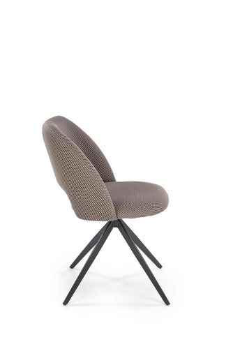 Krzesło biurowe obrotowe Maeba Intesi tapicerowane szare nowoczesne do biura i pokoju młodzieżowego