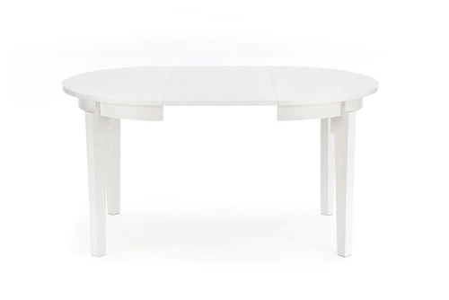 Stół okrągły rozkładany Baros 100–200 cm biały nowoczesny do jadalni i salonu Intesi