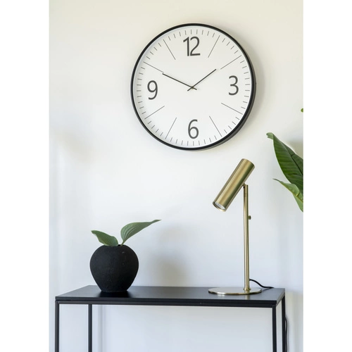 Lampka nocna LED Paris złota nowoczesna stalowa do sypialni i salonu Intesi 47 cm