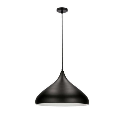Lampa wisząca Viborg czarna metalowa 42 cm do salonu i jadalni nad stół nowoczesna