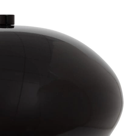 Lampa stołowa Savio czarna nowoczesna metalowa lampka nocna do sypialni Atmosphera 38 cm