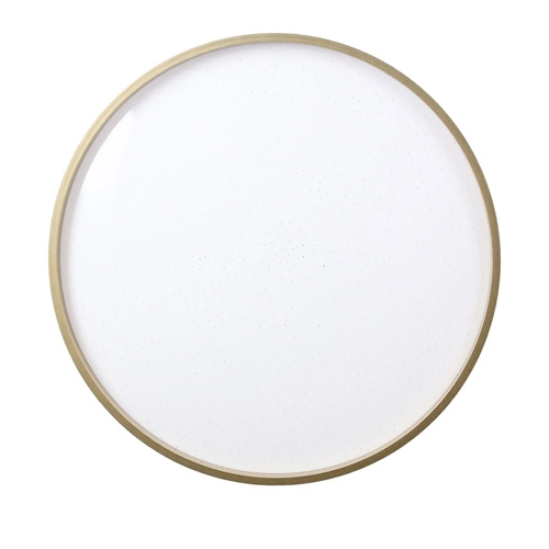 Plafon Florida czarno złoty+biały 18W LED 33 cm klosz biały