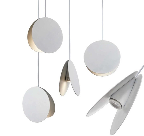 Lampa wisząca PILLS L biała 33 cm nowoczesna lampa do salonu i nad stół regulowana