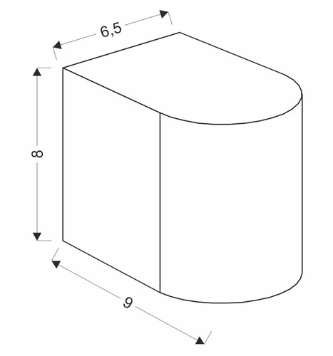 Kinkiet zewnętrzny Lobelia czarny nowoczesny aluminiowy lampa elewacyjna na taras CANDELLUX