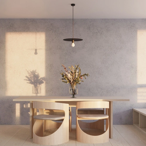 Lampa wisząca FLAVIO czarna nowoczesna do salonu kuchni jadalni metalowa 40 cm