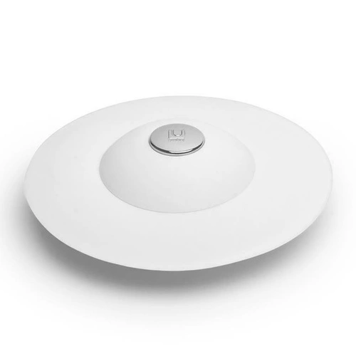 Korek do zlewu i umywalki Umbra Flex biały silikonowy nowoczesny uniwersalny do łazienki