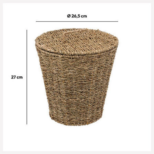 Kosz dekoracyjny do przechowywania 9L boho pleciony z trzciny 5five simply smart