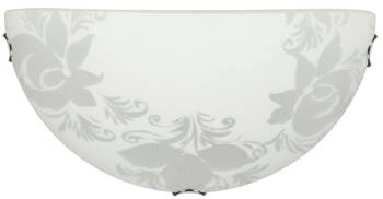 Plafon sufitowy Beris biały szklany nowoczesny E27 do salonu i sypialni 30 cm