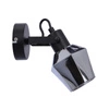 Kinkiet Randi lampa czarny matowy 1x15W  E14 klosz dymiony