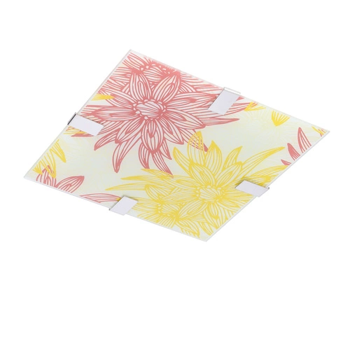 Plafon Georgia 31x31 10W LED czerwono żółty 6500K