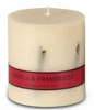 Świeca zapachowa sojowa Cereria Molla Asturias kremowa 8cm cynamon malina ozdobna
