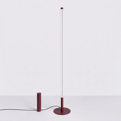 Lampa stojąca do salonu TRANG burgund nowoczesna LED 3000K