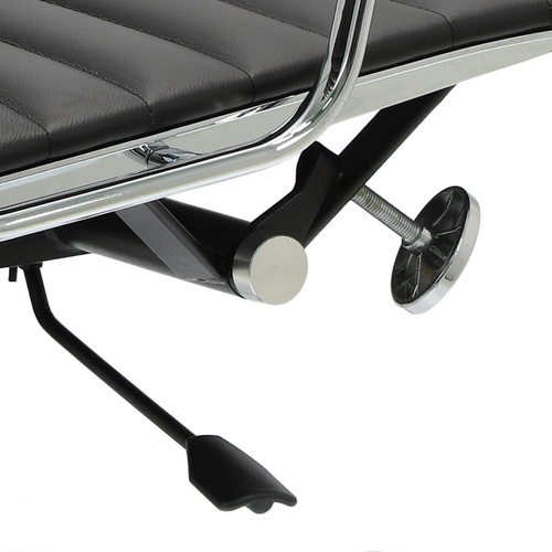 Fotel biurowy ergonomiczny CH1171 PREMIUM skórzany obrotowy czarny inspirowany EA117