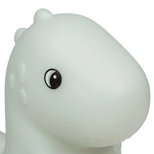 Lampka nocna LED Dino Atmosphera zielona bezprzewodowa do pokoju dziecka nowoczesna 14 cm