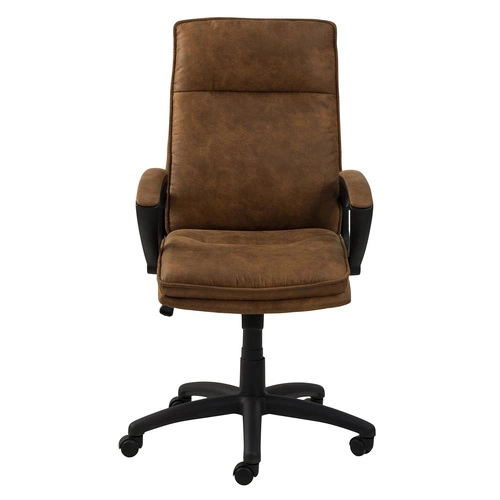 Fotel biurowy ergonomiczny Brad Actona obrotowy z podłokietnikami do biura brązowy