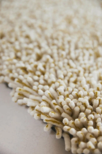 Dywan nowoczesny wełniany Trace Cut mandarin orange 250x350 cm do salonu i sypialni łatwoczyszczący