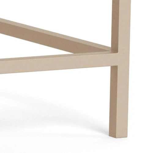 Seaford zestaw 2 stolików kawowych kwadratowych loft beżowy do salonu