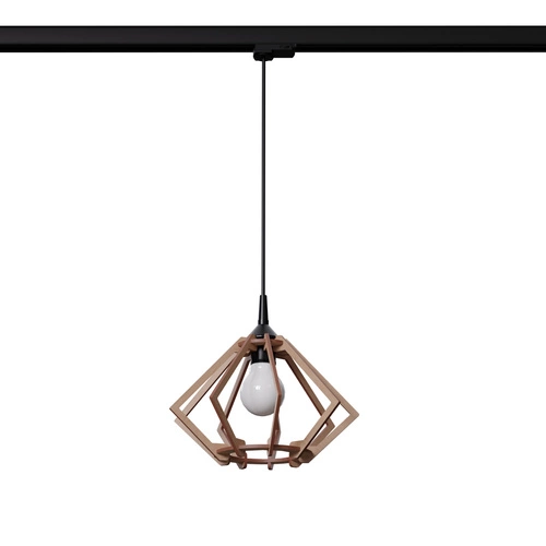 Lampa wisząca POMPELMO naturalne drewno  E27 #B