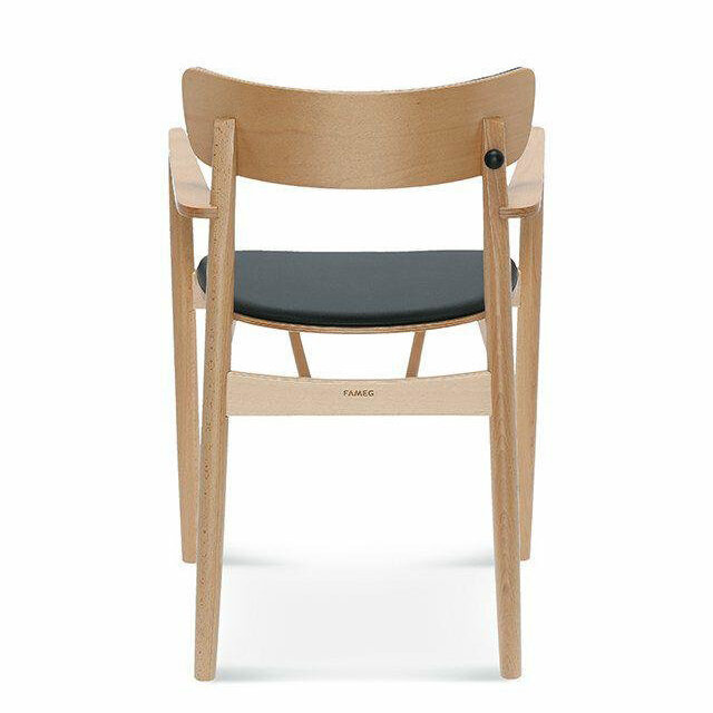 Krzesło tapicerowane z podłokietnikami Fameg Nopp do jadalni, salonu lub kuchni personalizowane