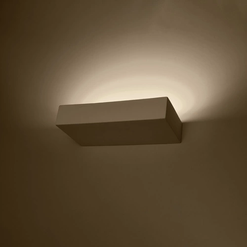 Kinkiet ścienny ceramiczny TAUGAN Sollux biały nowoczesny do salonu i sypialni 2xG9