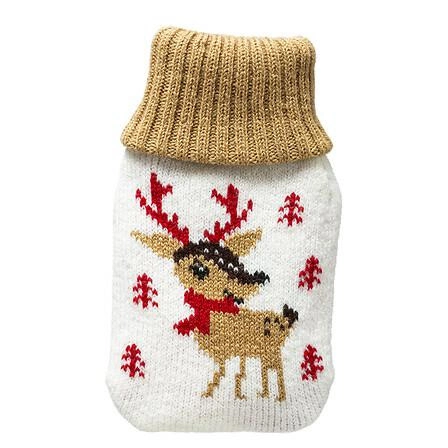 Termofor Renifer Feeric Christmas biały nowoczesna dekoracja świąteczna do domu 12 cm