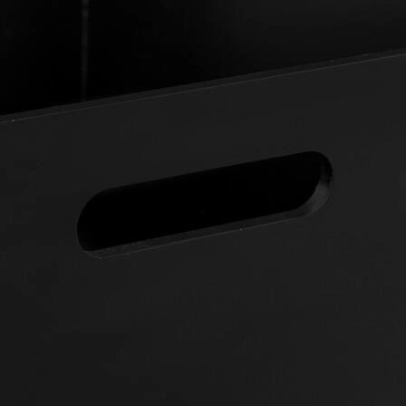 Kosz na śmieci biurowy Bava bambusowy czarny nowoczesny 27 cm 5five simply smart