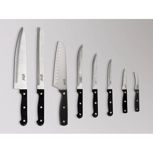 Nóż do chleba Essentiel Black 20 cm stal nierdzewna srebrny 5five simply smart