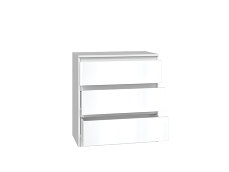 Komoda Bauhaus M3 70 - Biel Połysk
