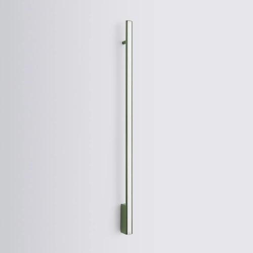 Nowoczesny kinkiet ścienny LED LAGOM 120 zielony oliwkowy aluminium do salonu i sypialni Thoro