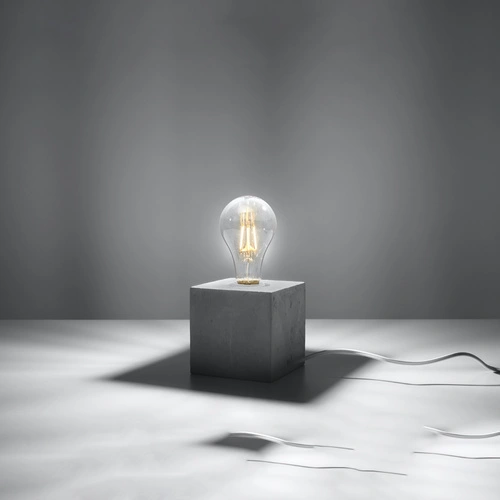 Lampka biurkowa betonowa Ariz Sollux nowoczesna lampa nocna industrialna do sypialni 