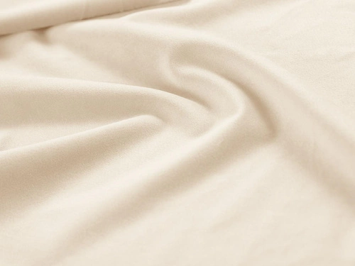 Łóżko tapicerowane Jodie beżowe welurowe 140x200 z pojemnikiem do sypialni glamour