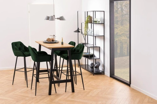 Krzesło barowe Brooke VIC zielone glamour