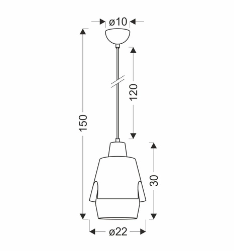 Lampa sufitowa Falun żółta nowoczesna pojedyncza do salonu, jadalni lub pokoju dziecka