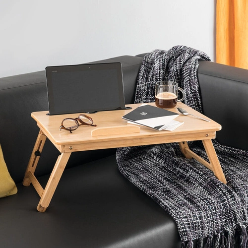 Stolik na laptopa bambusowy 54x34 cm