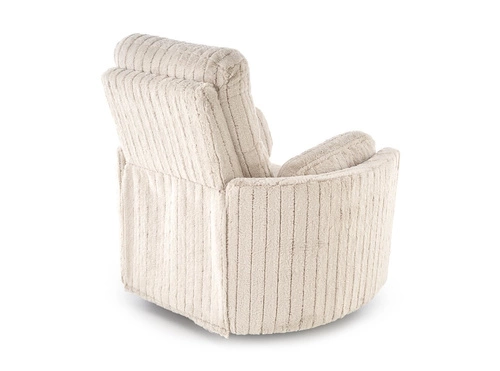 Fotel wypoczynkowy rozkładany Bun Intesi beżowy do salonu z funkcją kołyski