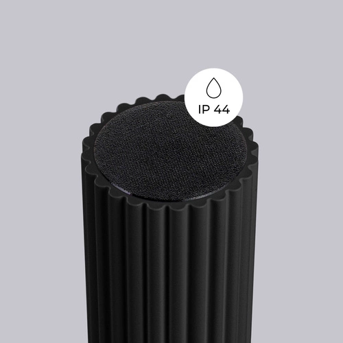 Plafon sufitowy HALO czarny IP44 nowoczesny okrągły szklany do salonu i sypialni SOLLUX