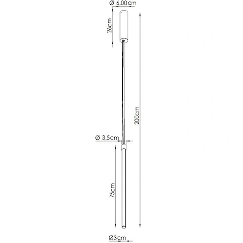 Lampa wisząca TRANG 100 LED ultramaryna regulowana nad wyspę