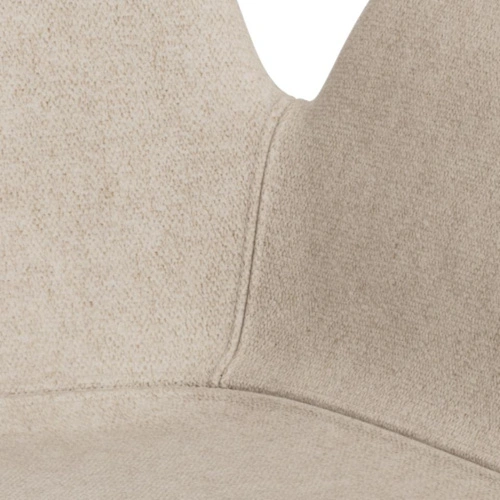 Krzesło Beth obrotowe do jadalni beżowe tapicerowane loft Actona