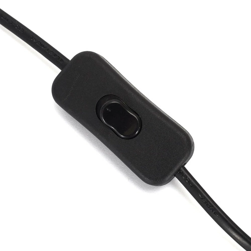 Nowoczesna lampka nocna Mushroom czarna do sypialni i biura Intesi minimalistyczna 32 cm