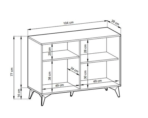 Zestaw mebli do salonu w jodełkę Fargo