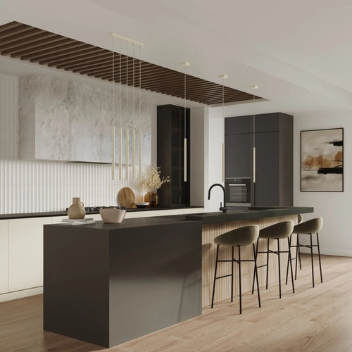 Lampa wisząca Pastelo 3-punktowa nowoczesna beżowa do salonu i nad stół regulowana