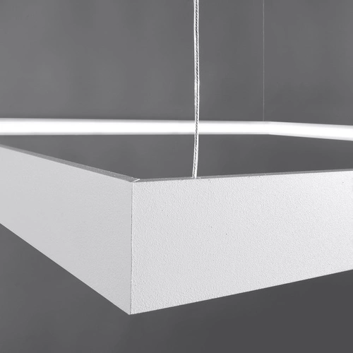 Żyrandol LED Nelya biały nowoczesny do salonu 80 cm minimalistyczny industrialny Thoro