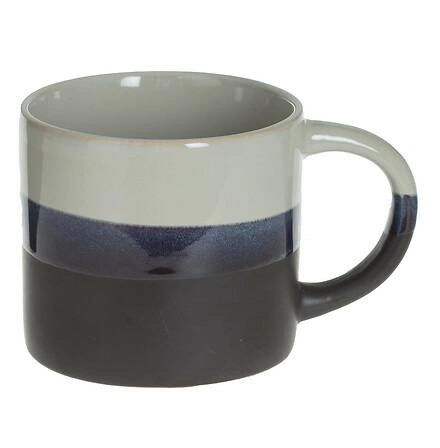 Kubek ceramiczny Lagune 340ml szary okrągły do kawy i herbaty, zmywarka