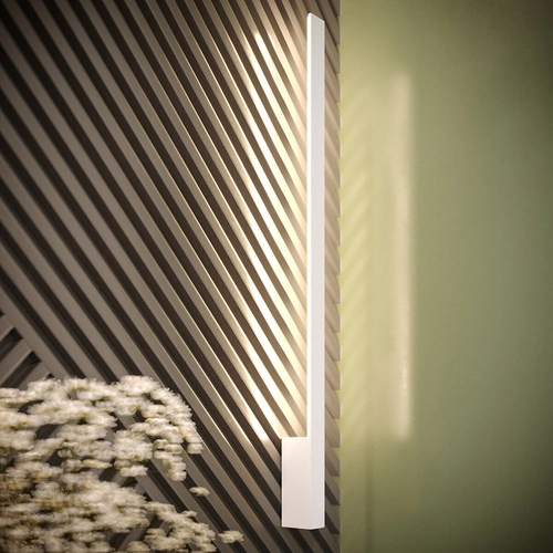 Kinkiet ścienny LED LAHTI S nowoczesny biały aluminium 50 cm do salonu i sypialni Thoro