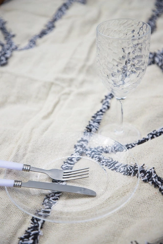 Talerz obiadowy Estiva 20 cm transparentny plastikowy do kuchni i na piknik, zmywarka