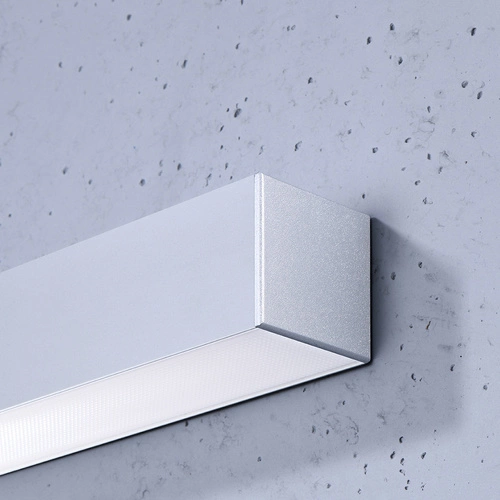 Kinkiet ścienny LED PINNE 200 szary minimalistyczny aluminium do salonu i sypialni Thoro